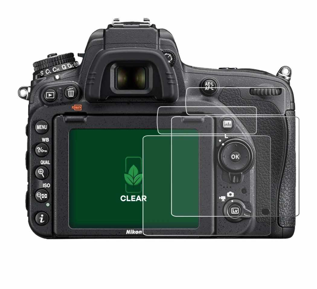 Image de l'appareil Nikon D750 avec une grande variété de protections d'écran.