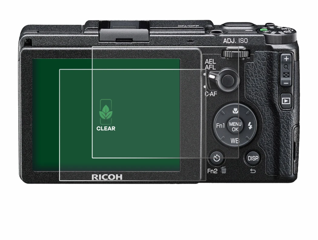Image de l'appareil Ricoh GR II 2015 avec une grande variété de protections d'écran.