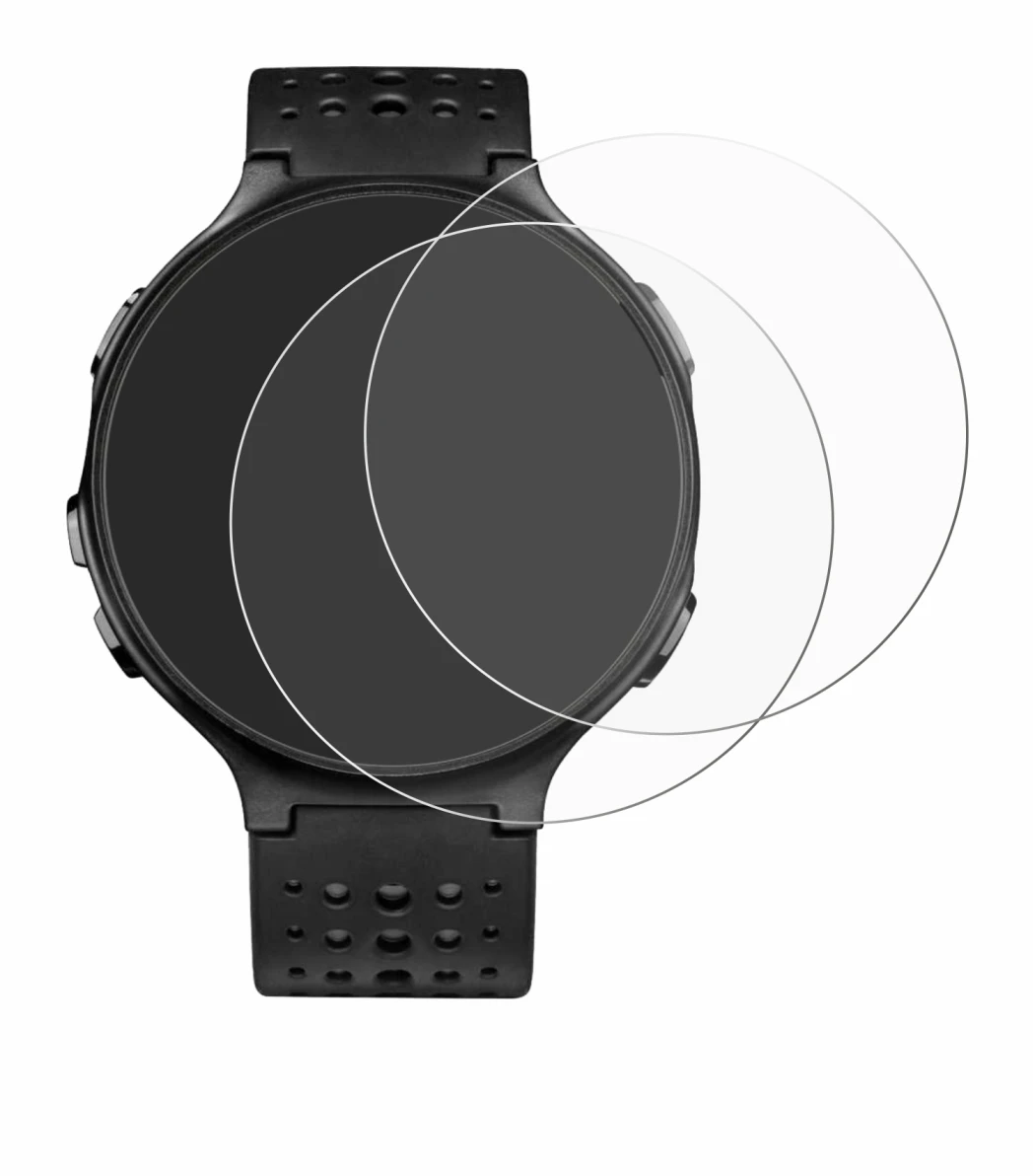 Image de l'appareil Garmin Forerunner 235 avec une grande variété de protections d'écran.