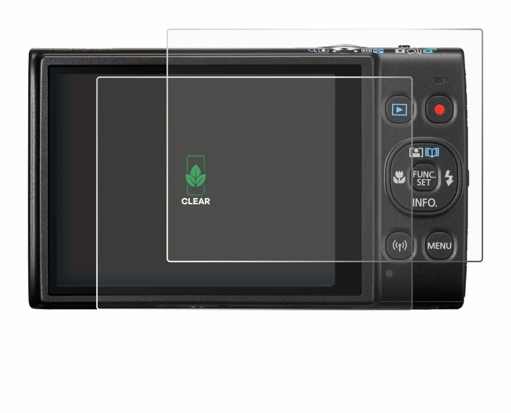 Image de l'appareil Canon Digital Ixus 285 hs avec une grande variété de protections d'écran.