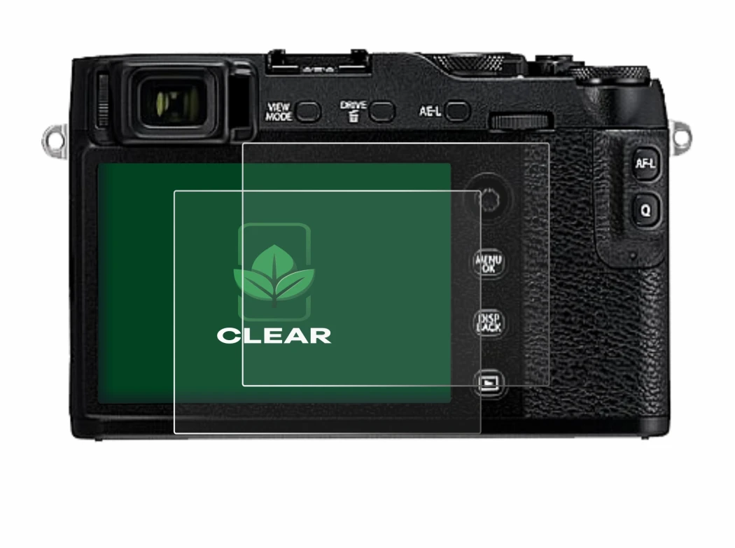 Image de l'appareil Fujifilm X-E3 avec une grande variété de protections d'écran.