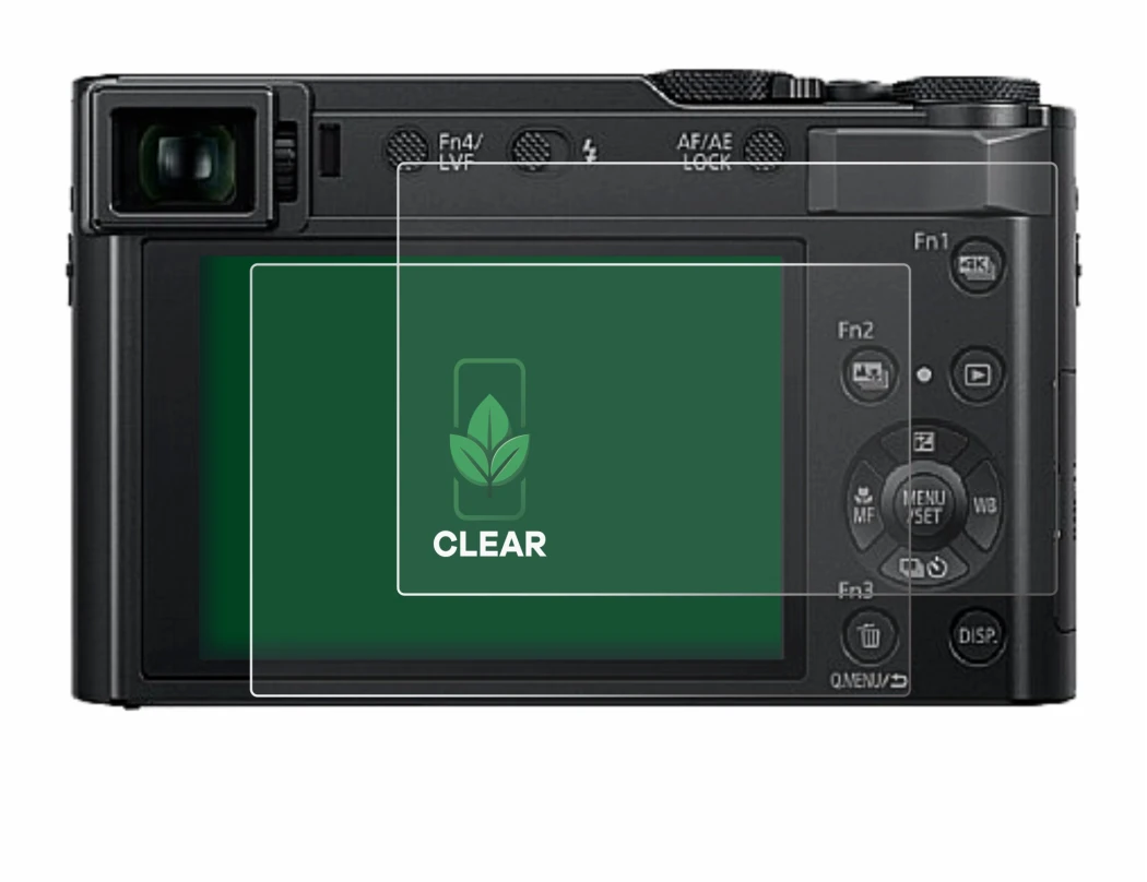 Image de l'appareil Panasonic Lumix DC-TZ202 avec une grande variété de protections d'écran.