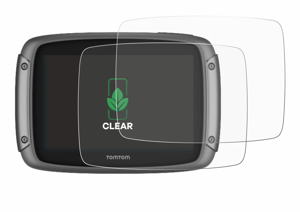 Image de l'appareil TomTom Rider 500 avec une grande variété de protections d'écran.