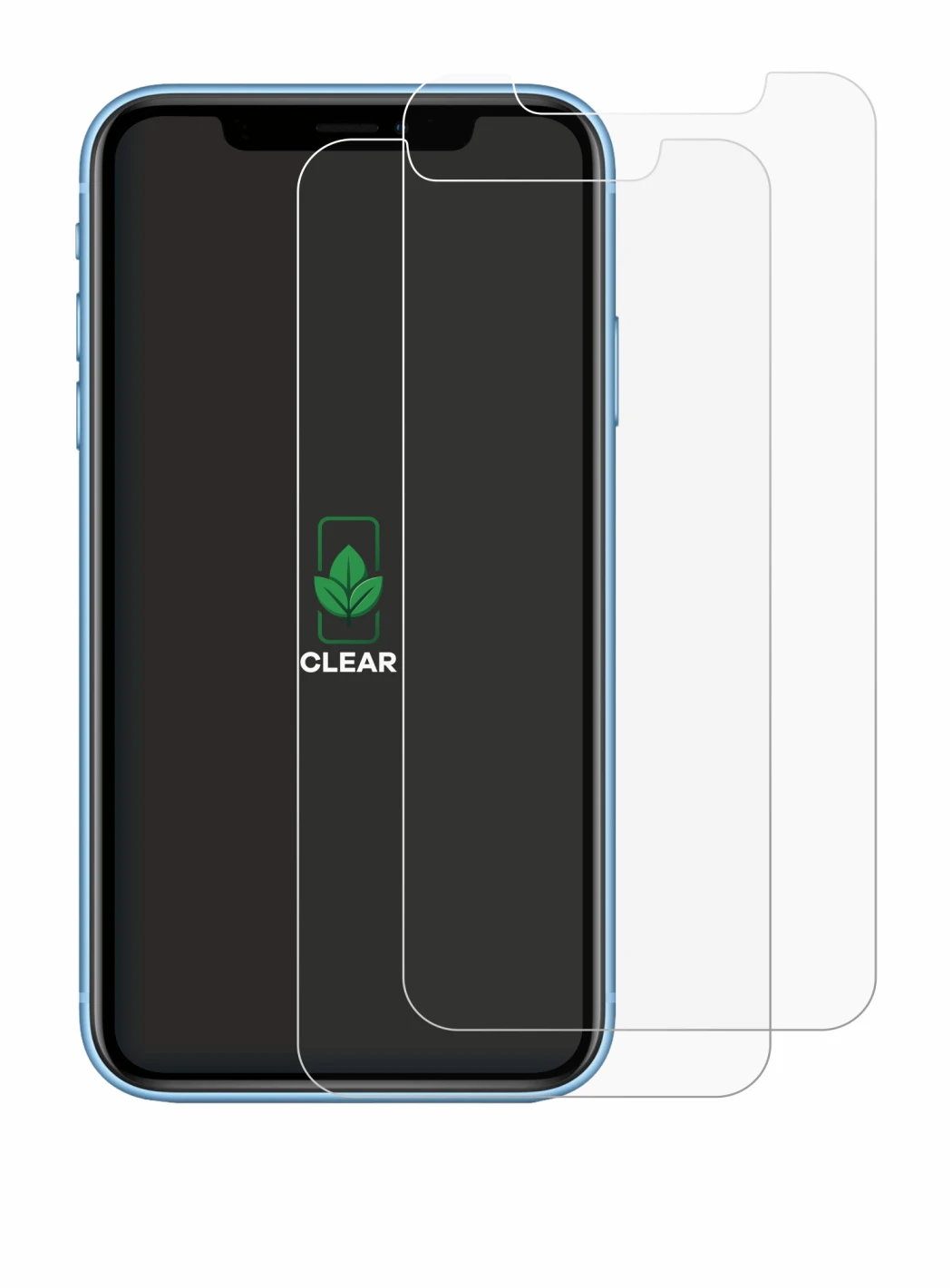 Image de l'appareil Apple iPhone XR avec une grande variété de protections d'écran.