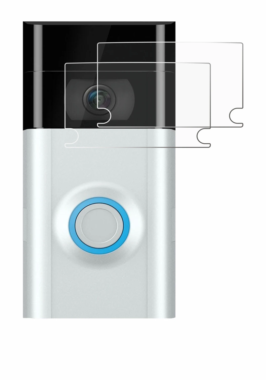 Image de l'appareil Ring Doorbell 2 (Lentille) avec une grande variété de protections d'écran.