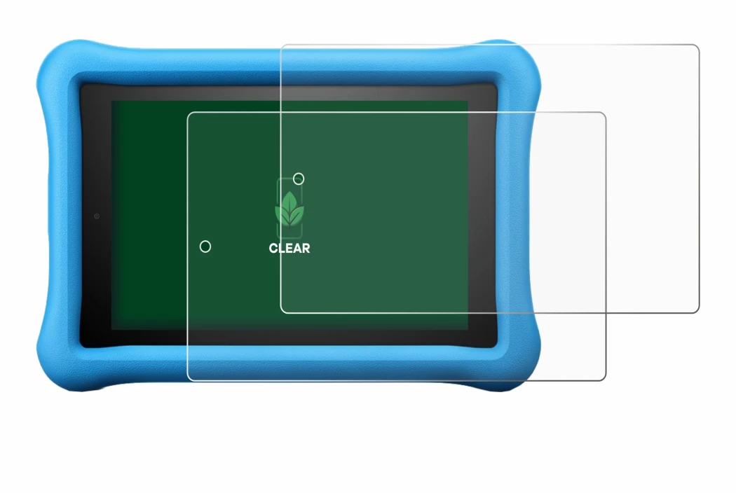 Image de l'appareil Amazon Fire HD 8 Kids Edition 2018 (8ème Gen.) avec une grande variété de protections d'écran.
