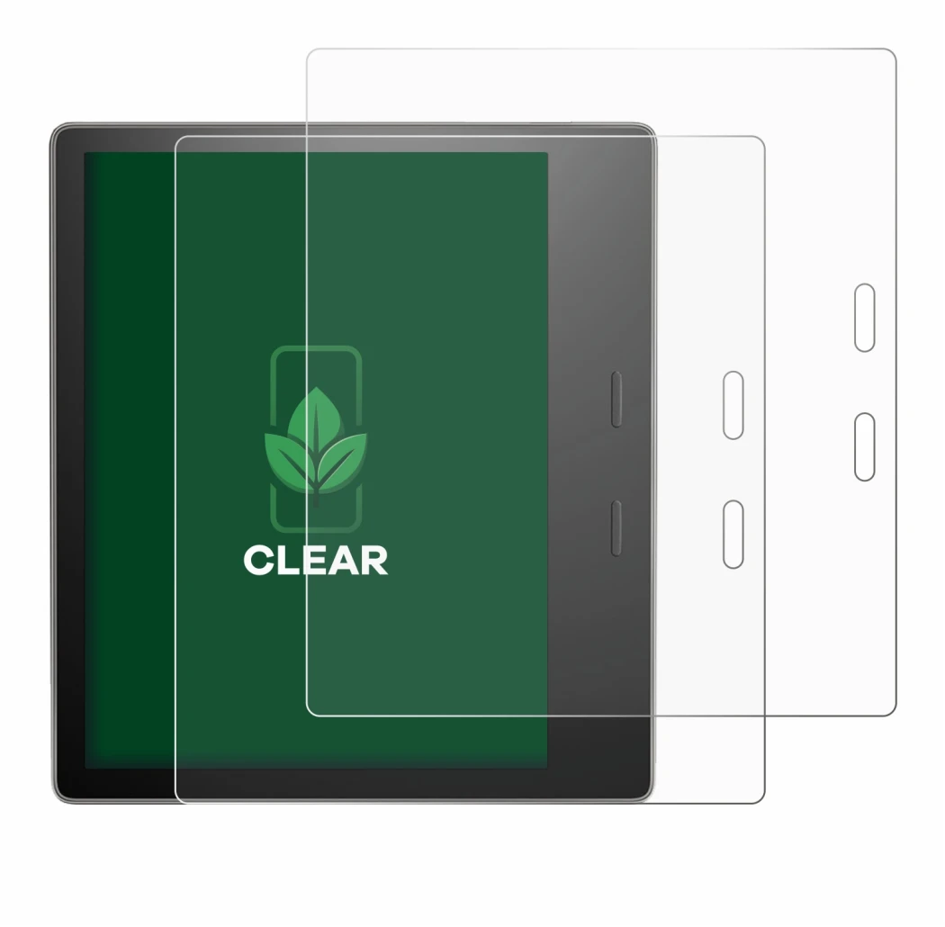 Image de l'appareil Amazon Kindle Oasis 2019 (10ème Gen.) avec une grande variété de protections d'écran.