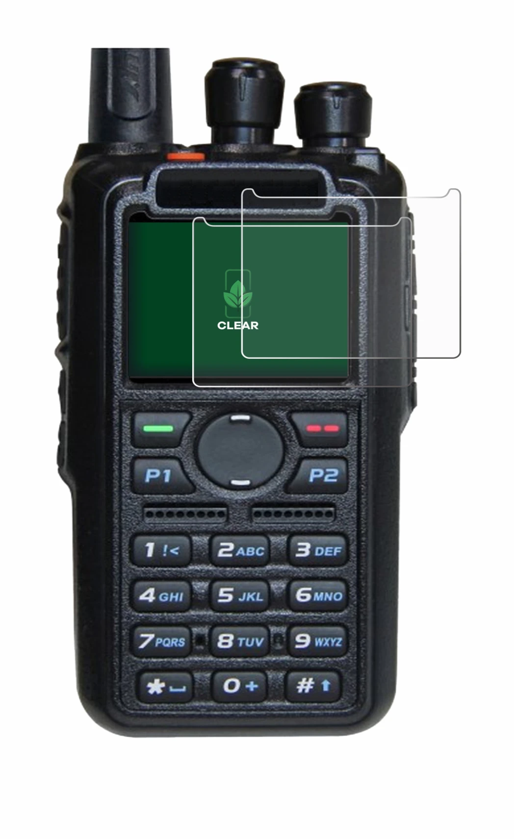 Image de l'appareil AnyTone AT-D878UV Plus avec une grande variété de protections d'écran.