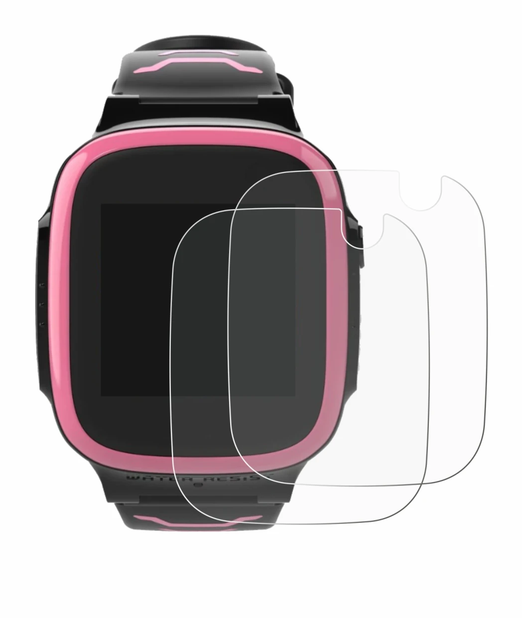 Image de l'appareil Xplora X5 Play avec une grande variété de protections d'écran.