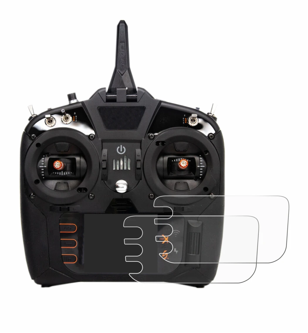 Image de l'appareil Spektrum NX8 avec une grande variété de protections d'écran.
