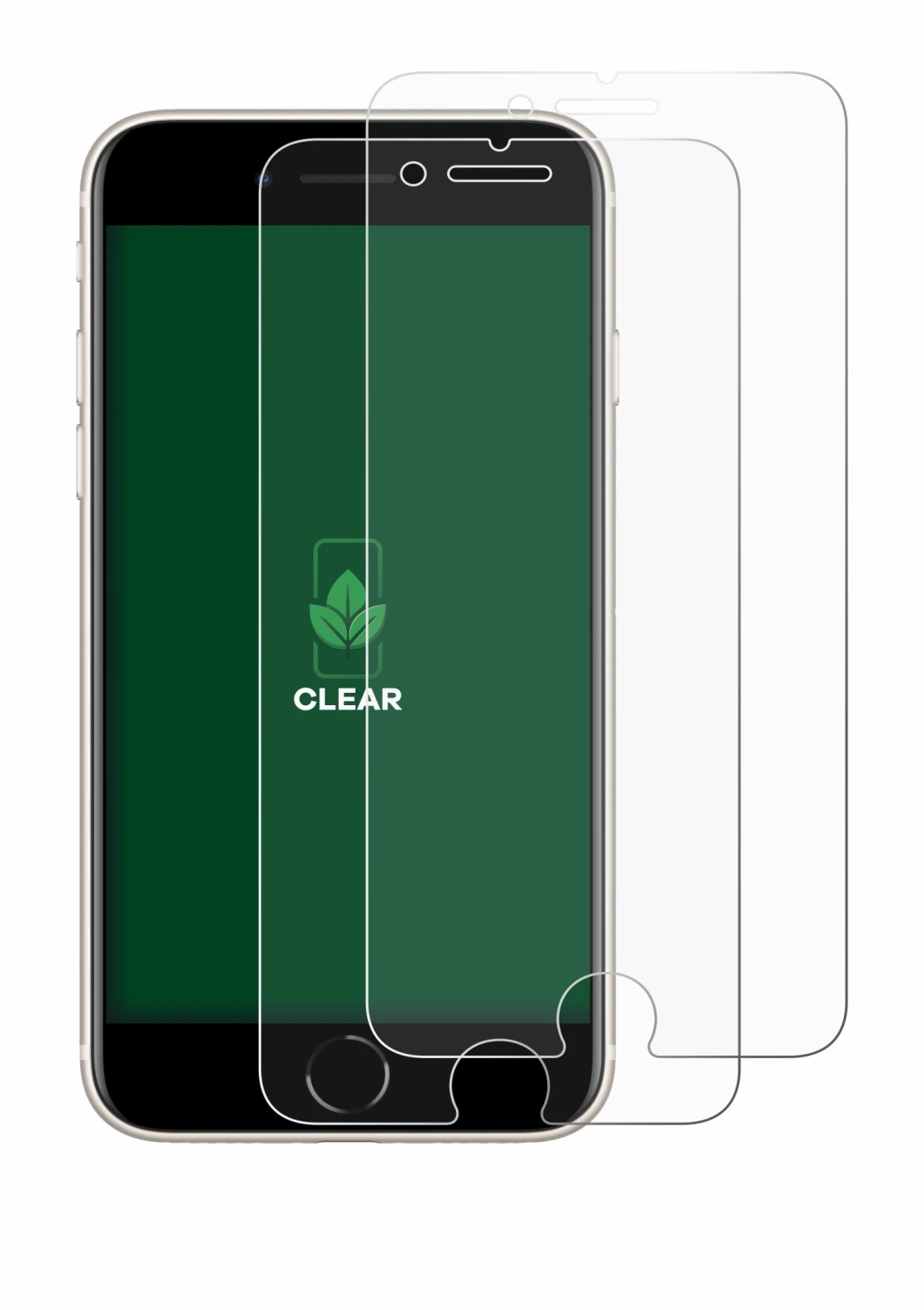 Image de l'appareil Apple iPhone SE 3 2022 avec une grande variété de protections d'écran.