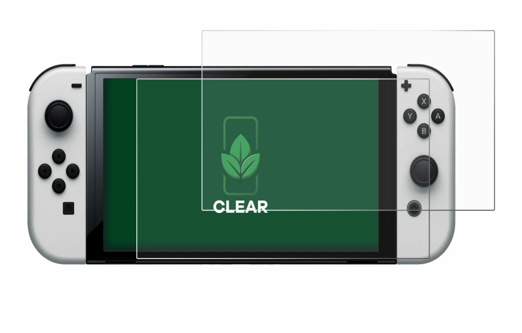 Image de l'appareil Nintendo Switch OLED-Modell avec une grande variété de protections d'écran.