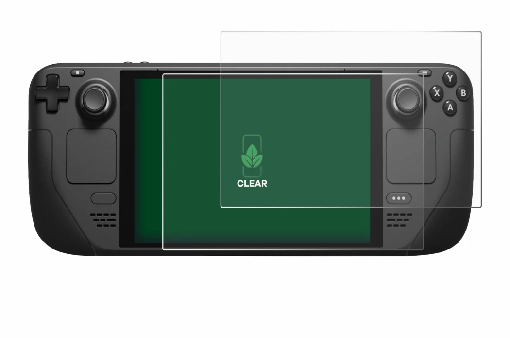 Image de l'appareil Valve Steam Deck avec une grande variété de protections d'écran.