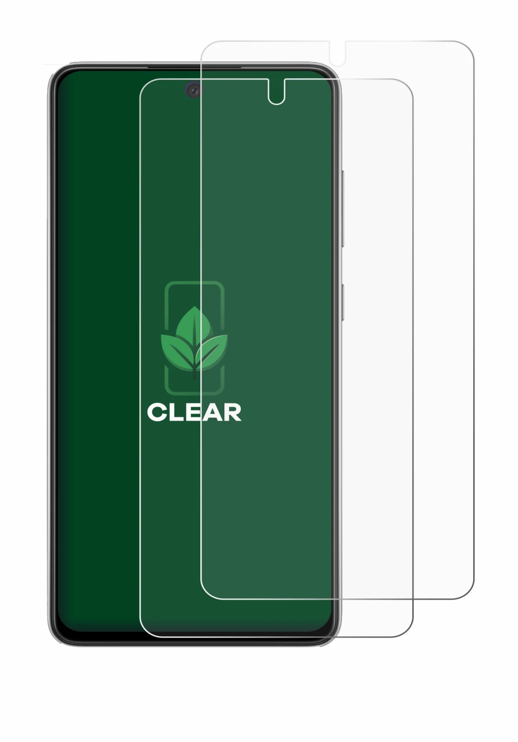 Image de l'appareil Samsung Galaxy A52s 5G avec une grande variété de protections d'écran.