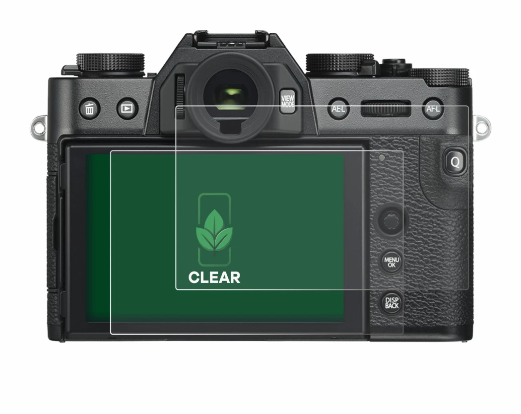 Image de l'appareil Fujifilm X-T30 ll avec une grande variété de protections d'écran.