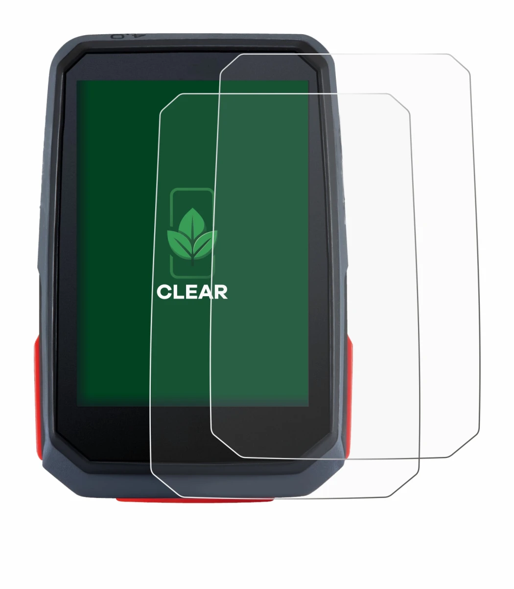 Image de l'appareil Sigma ROX 4.0 avec une grande variété de protections d'écran.