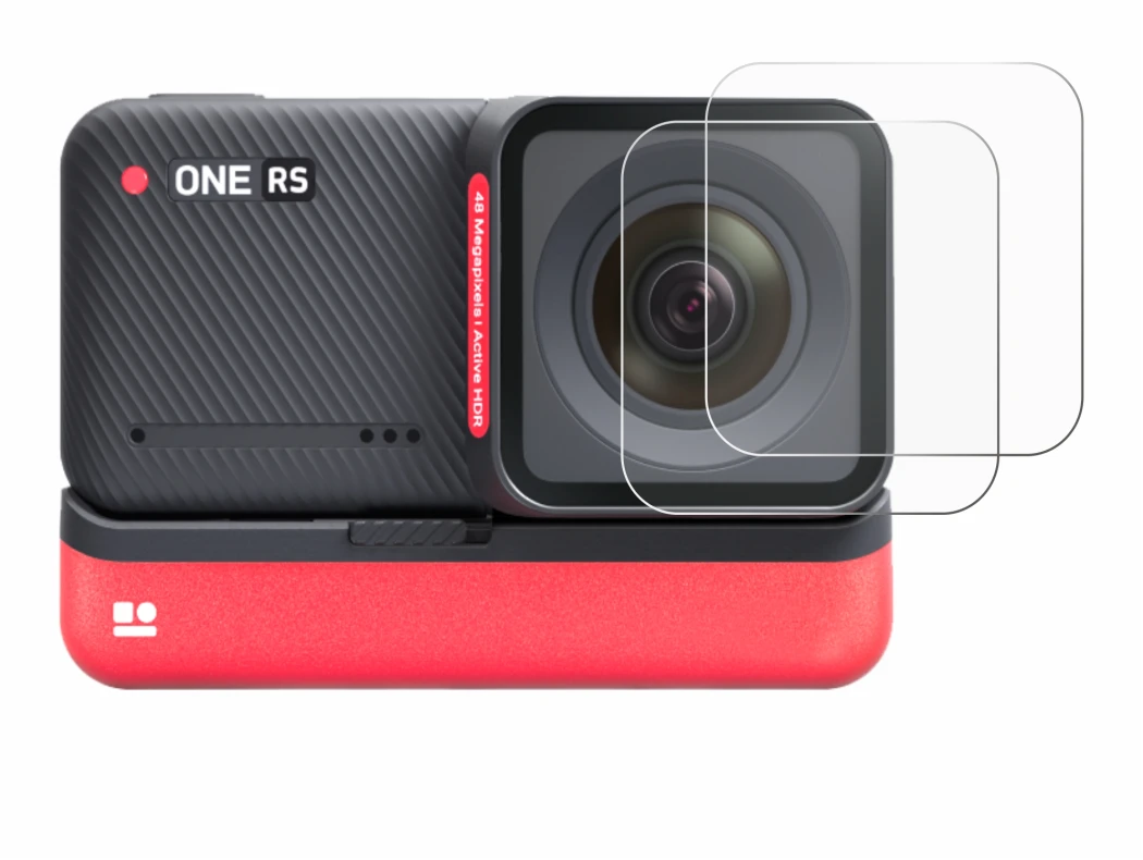 Image de l'appareil Insta360 One RS 4K Edition (Lentille) avec une grande variété de protections d'écran.