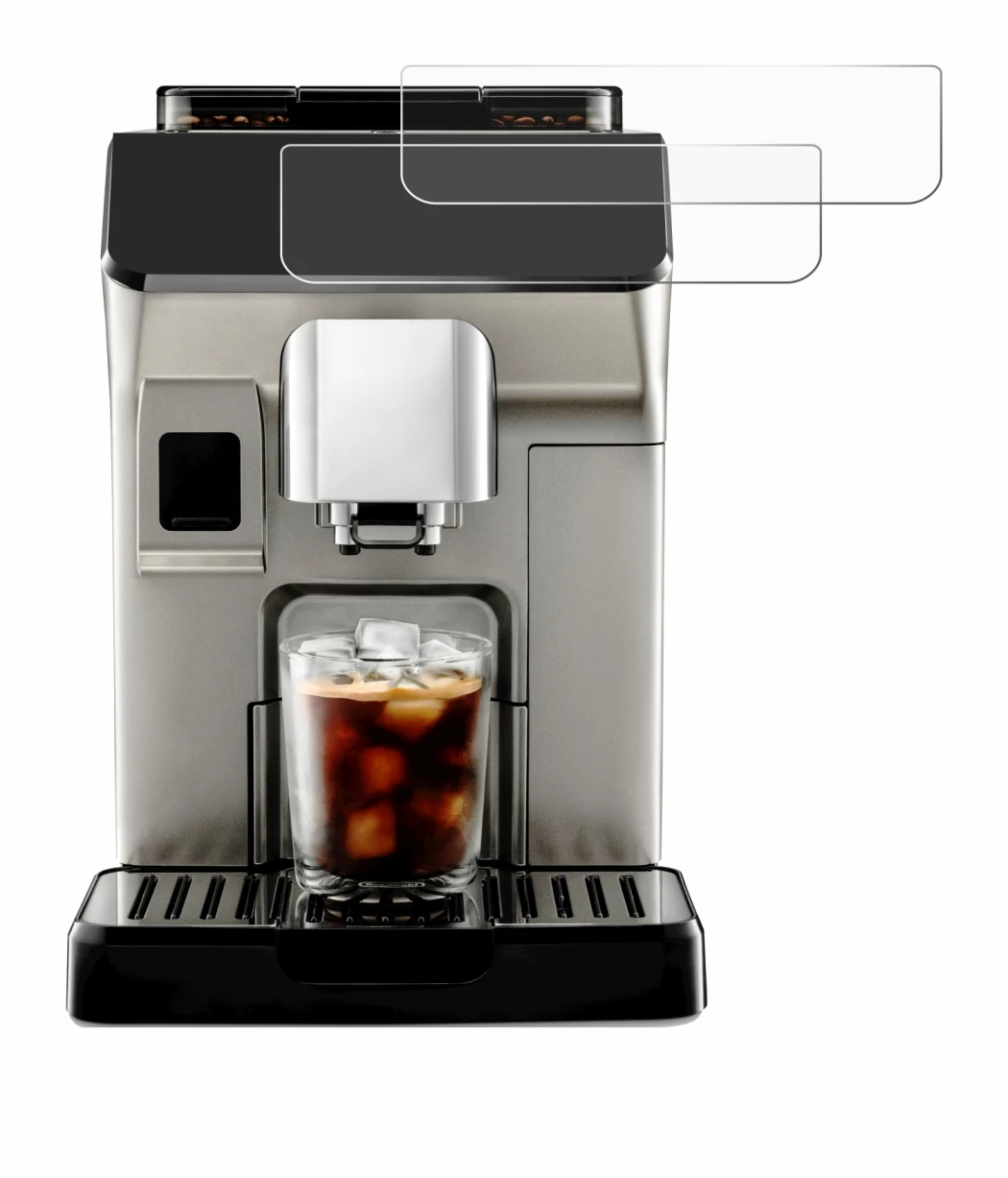 Image de l'appareil DeLonghi Eletta Explore avec une grande variété de protections d'écran.