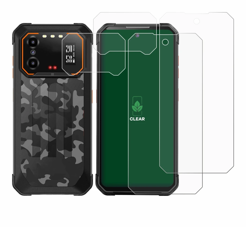 Image de l'appareil iiiF150 B1 Pro (Avant+Caméra) avec une grande variété de protections d'écran.