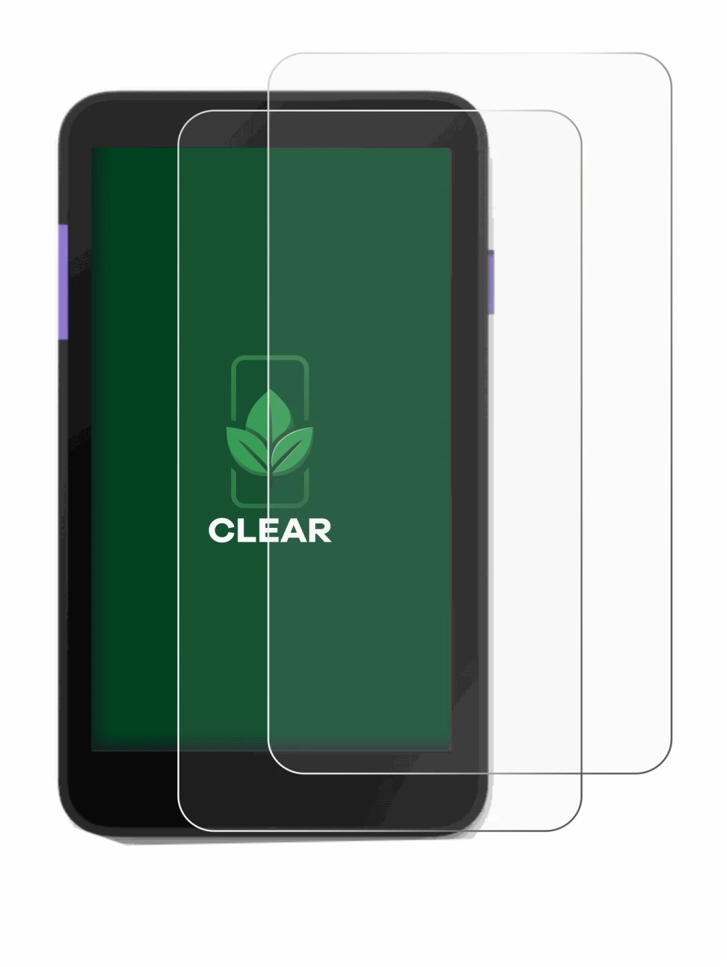 Image de l'appareil Zettle Terminal (by Paypal) avec une grande variété de protections d'écran.