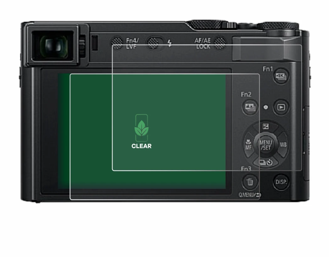Image de l'appareil Panasonic Lumix DC-TZ202D avec une grande variété de protections d'écran.