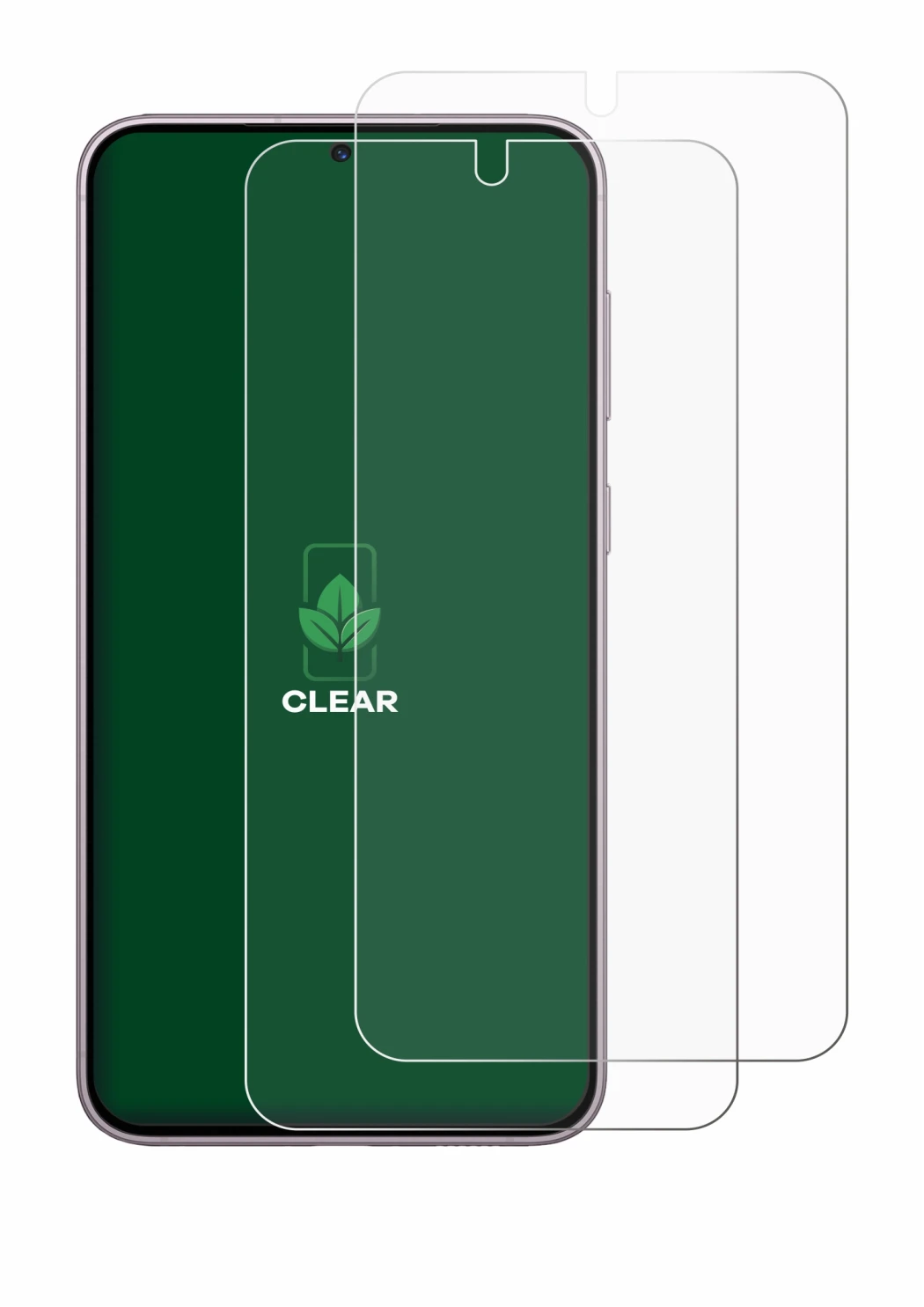 Image de l'appareil Samsung Galaxy S23 Enterprise Edition avec une grande variété de protections d'écran.