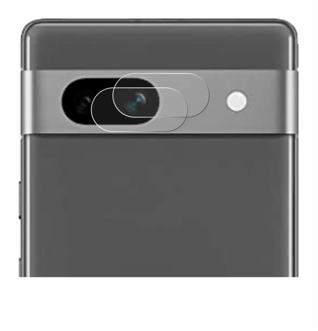 Image de l'appareil Google Pixel 7a (Caméra UNIQUEMENT) avec une grande variété de protections d'écran.