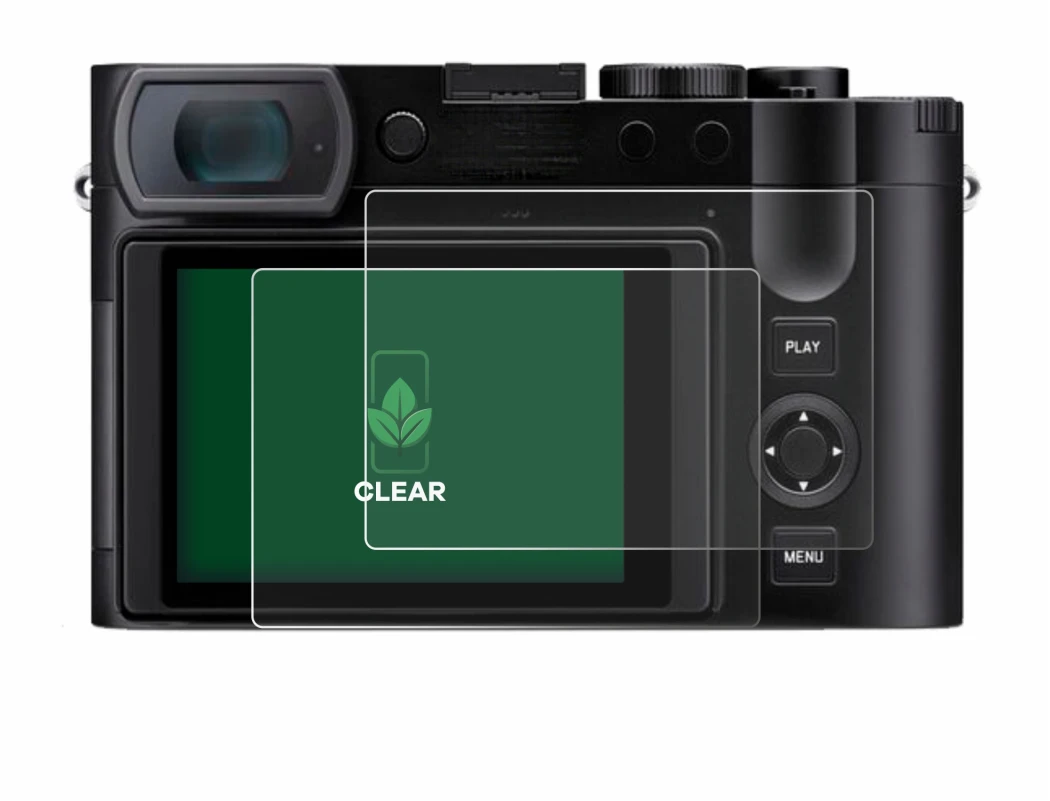 Image de l'appareil Leica Q3 avec une grande variété de protections d'écran.