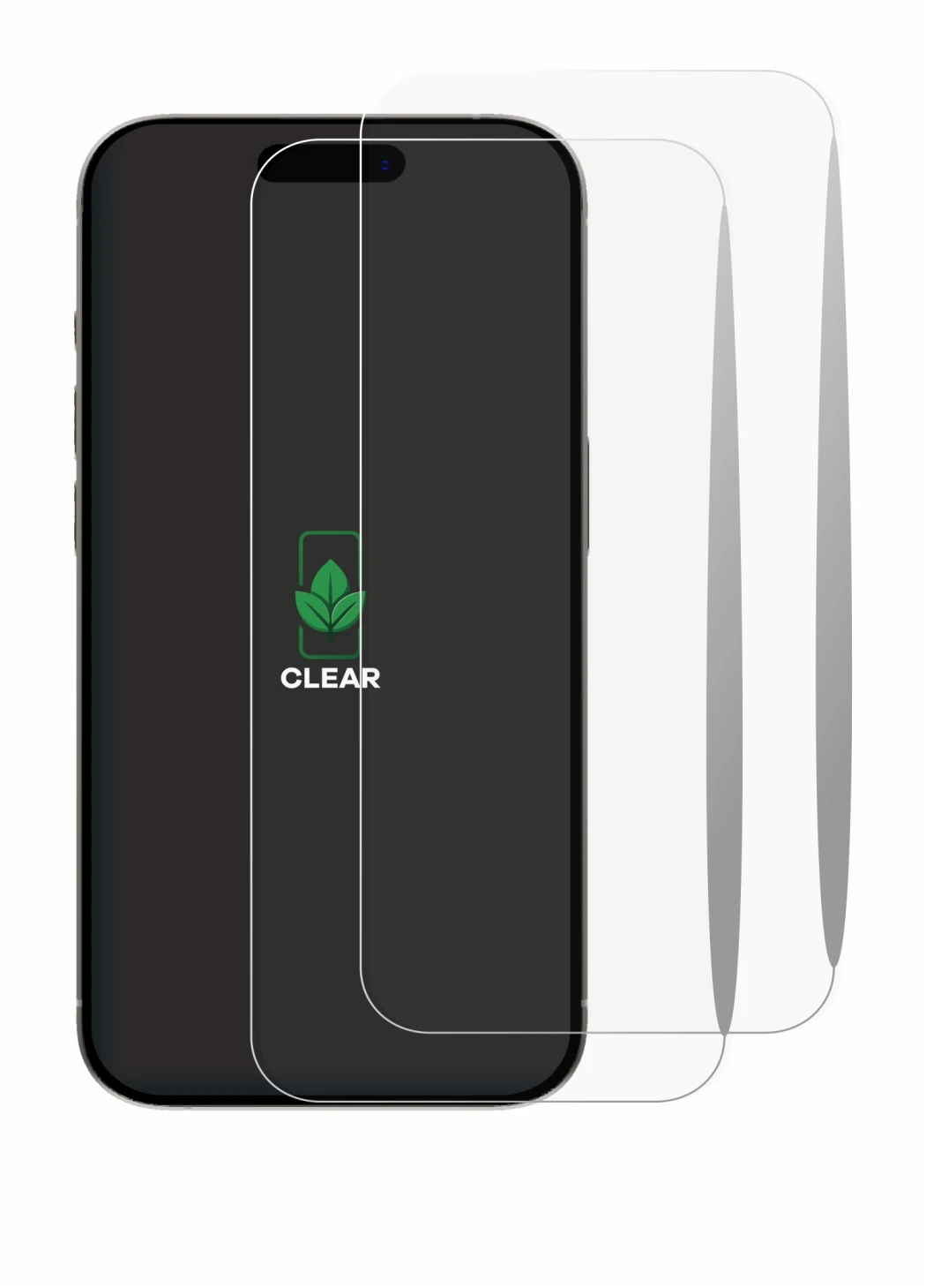 Image de l'appareil Apple iPhone 15 avec une grande variété de protections d'écran.