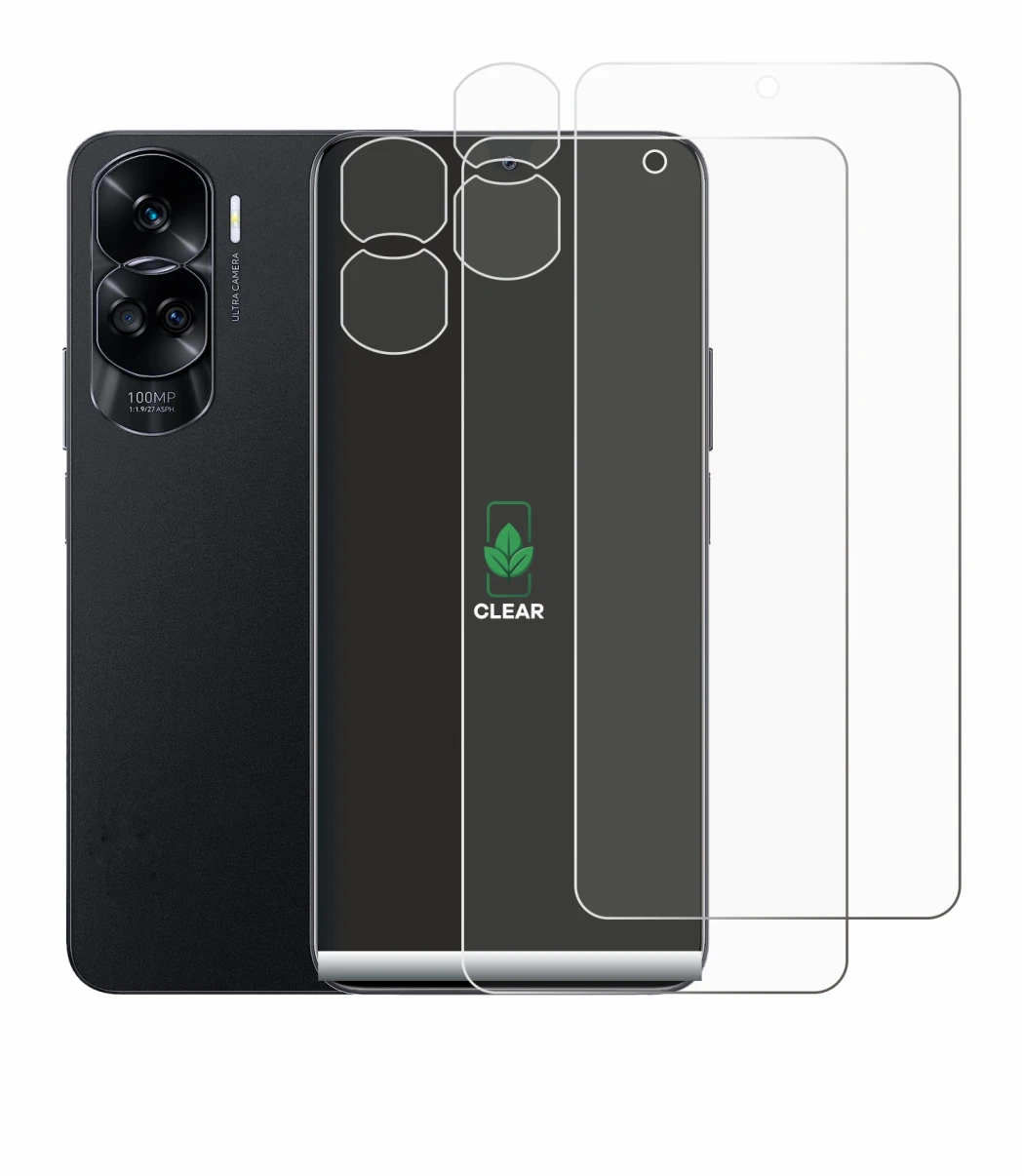 Image de l'appareil Honor 90 Lite (Avant+Caméra) avec une grande variété de protections d'écran.