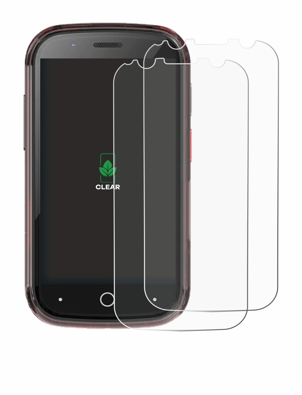Image de l'appareil Unihertz Jelly Star avec une grande variété de protections d'écran.