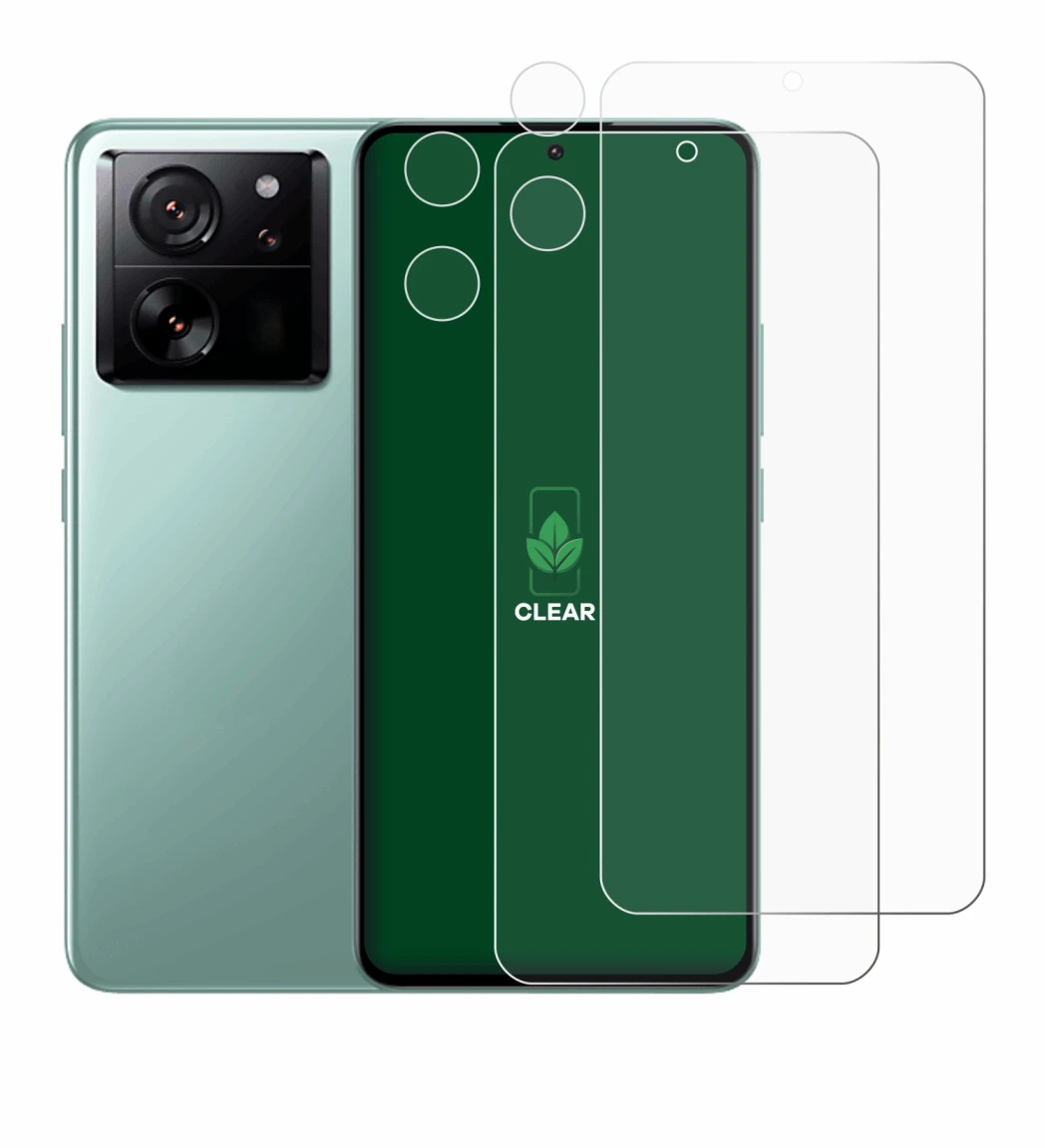 Image de l'appareil Xiaomi 13T Pro (Avant+Caméra) avec une grande variété de protections d'écran.