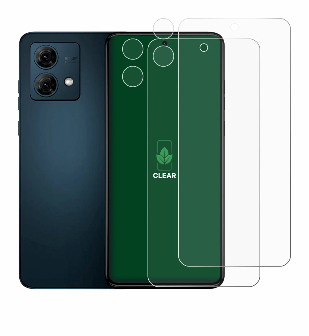 Image de l'appareil Motorola Moto G84 (Avant+Caméra) avec une grande variété de protections d'écran.