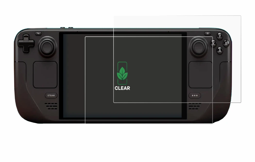 Image de l'appareil Valve Steam Deck OLED avec une grande variété de protections d'écran.