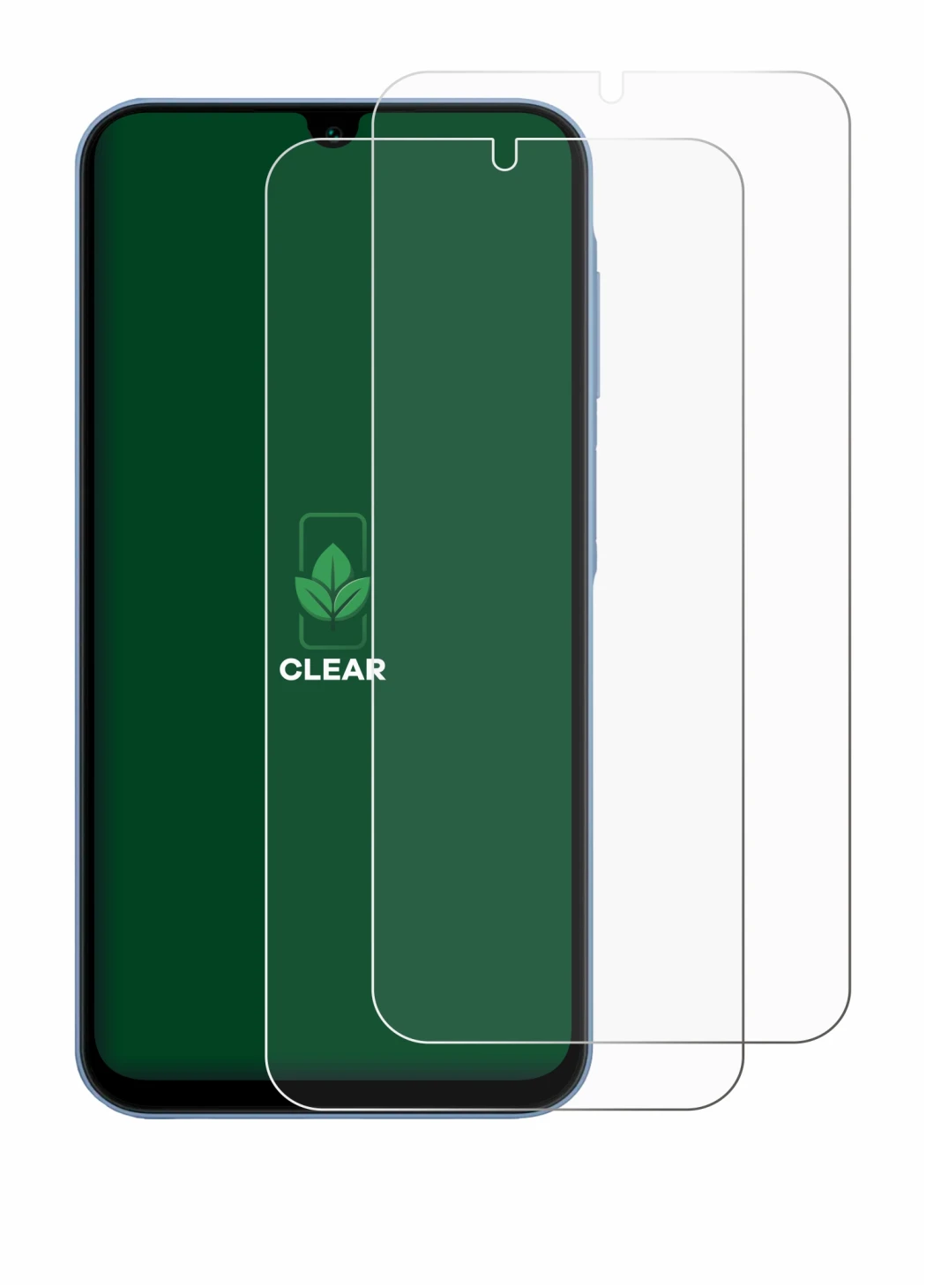 Image de l'appareil Samsung Galaxy A15 5G avec une grande variété de protections d'écran.