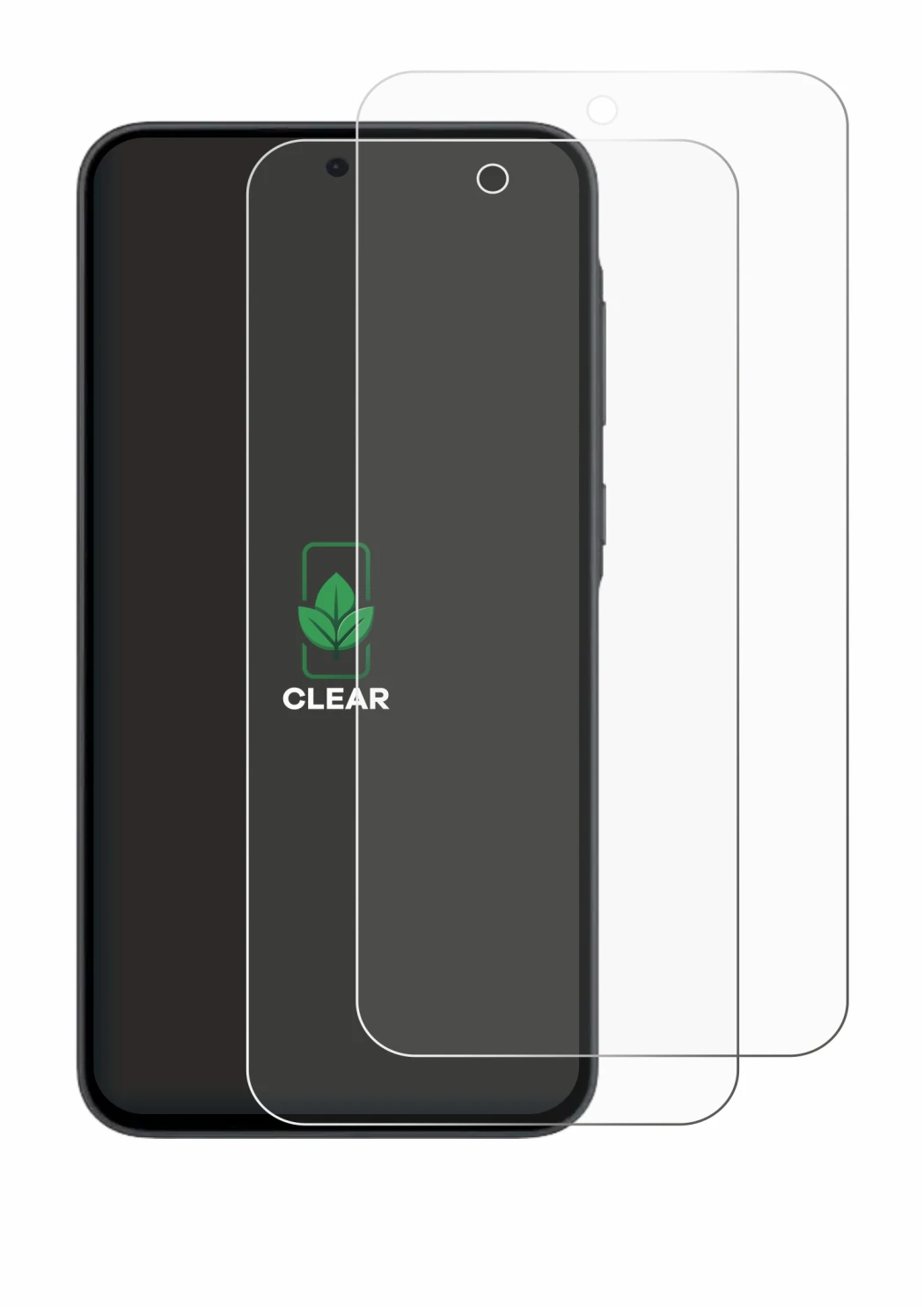 Image de l'appareil Samsung Galaxy A35 5G avec une grande variété de protections d'écran.