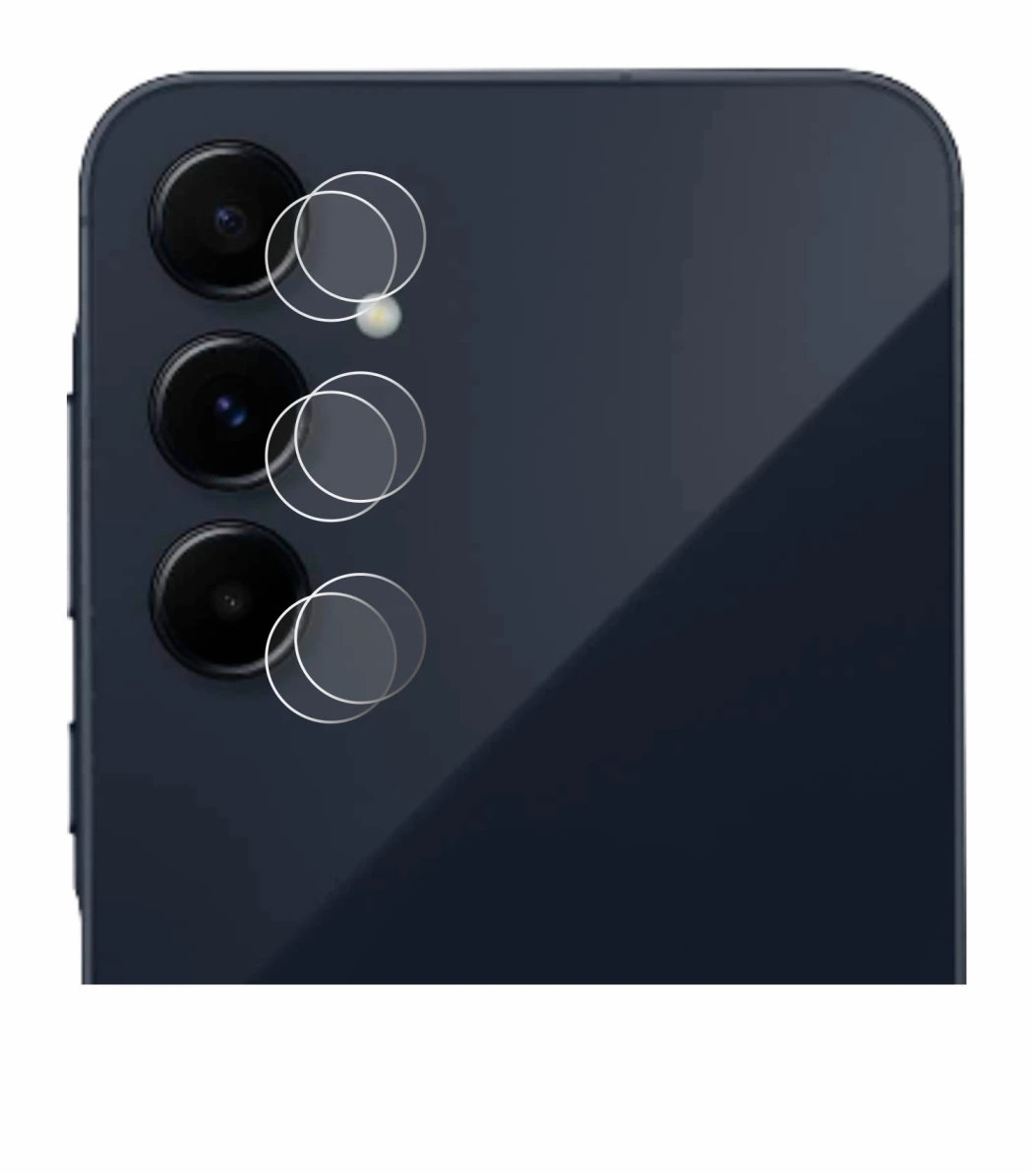 Image de l'appareil Samsung Galaxy A55 5G (Caméra UNIQUEMENT) avec une grande variété de protections d'écran.