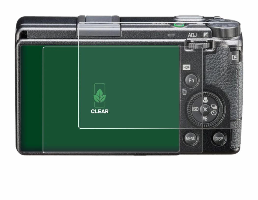 Image de l'appareil Ricoh GR III HDF avec une grande variété de protections d'écran.