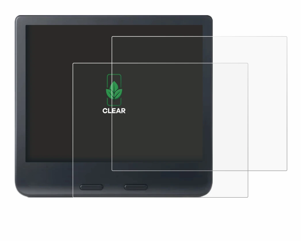 Image de l'appareil Kobo Libra Colour 2024 avec une grande variété de protections d'écran.