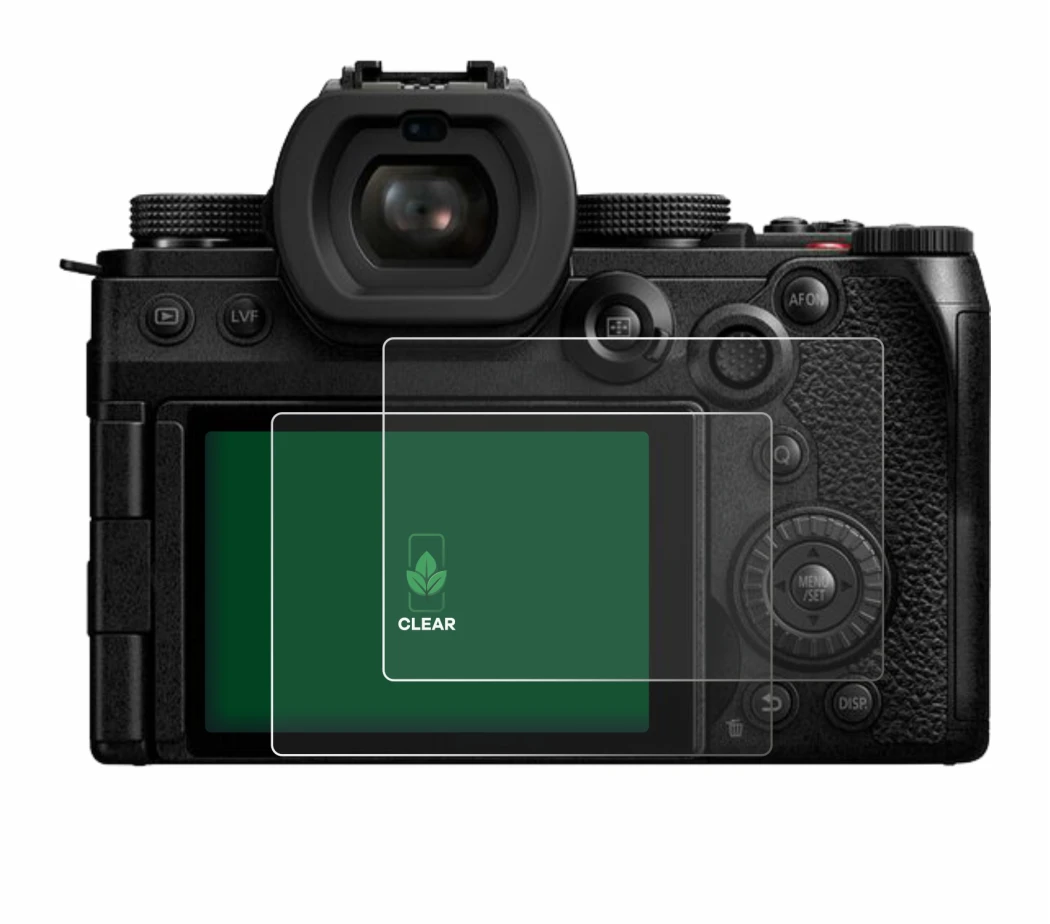 Image de l'appareil Panasonic Lumix DC-S5II avec une grande variété de protections d'écran.