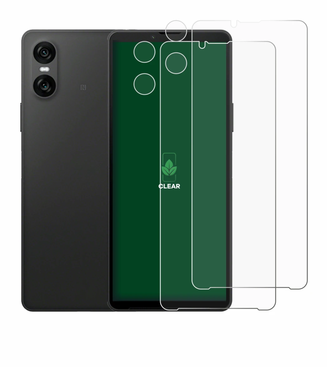 Image de l'appareil Sony Xperia 10 VI (Avant+Caméra) avec une grande variété de protections d'écran.