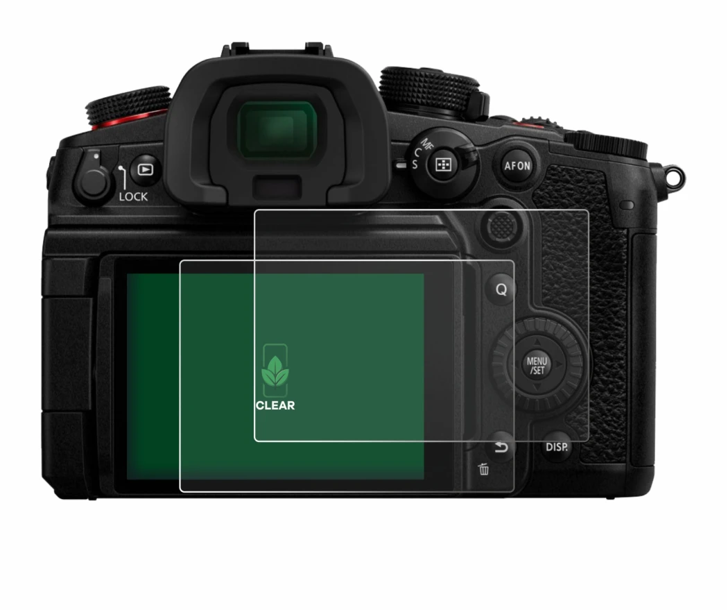 Image de l'appareil Panasonic Lumix DC-GH7 avec une grande variété de protections d'écran.