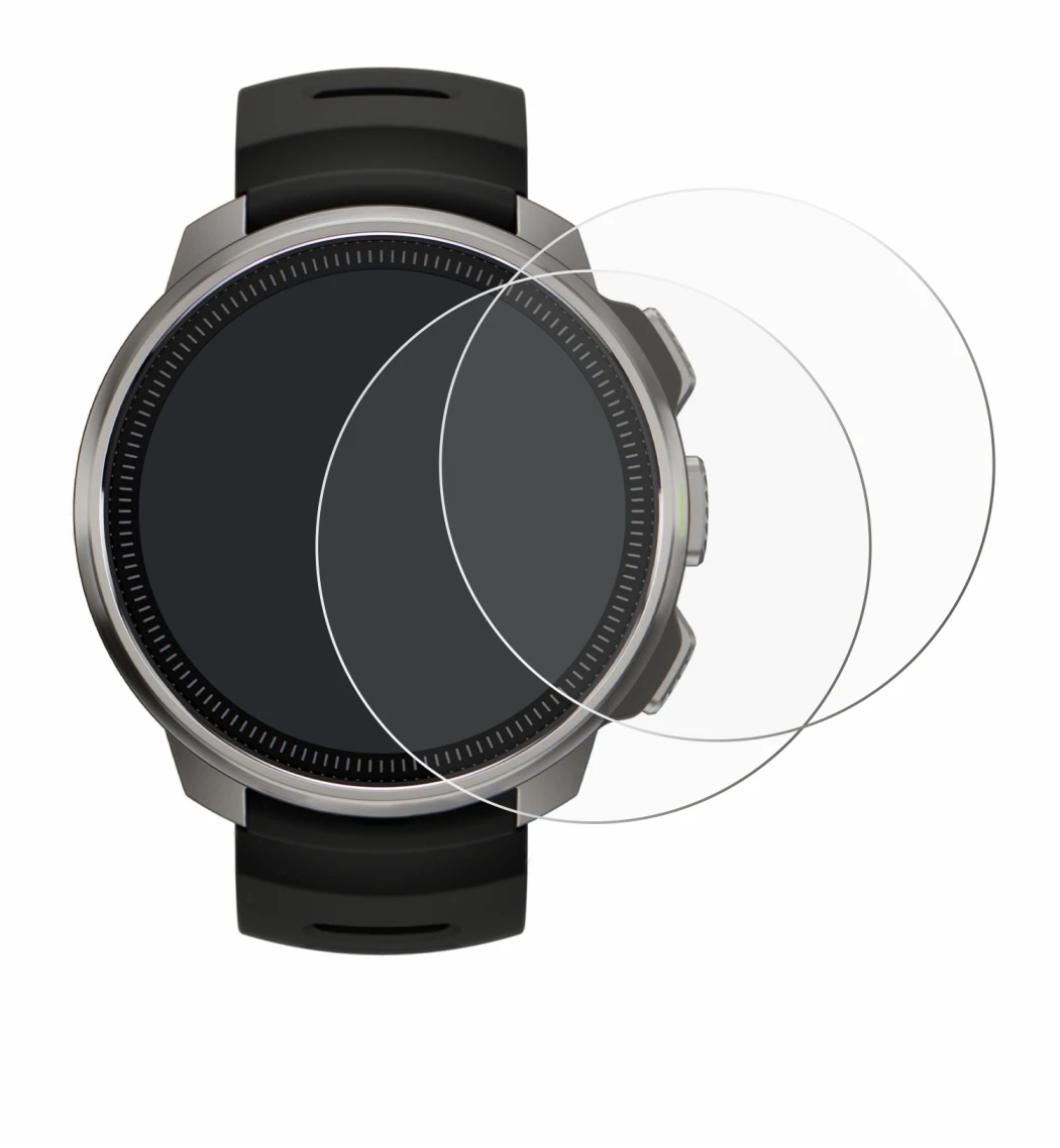 Image de l'appareil Suunto Ocean avec une grande variété de protections d'écran.