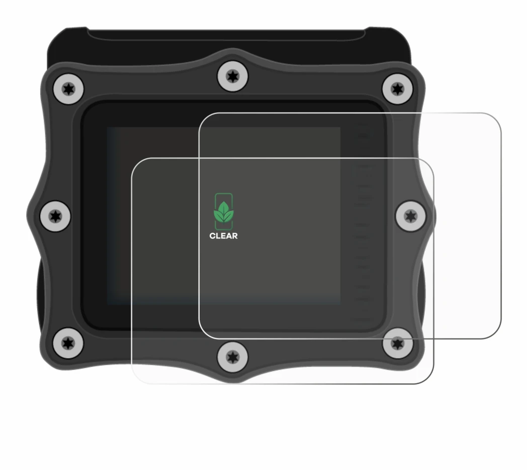 Image de l'appareil Shearwater Perdix dive computer avec une grande variété de protections d'écran.