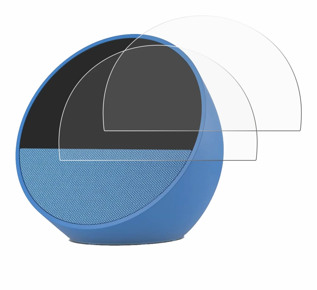 Image de l'appareil Amazon Echo Spot 2024 avec une grande variété de protections d'écran.