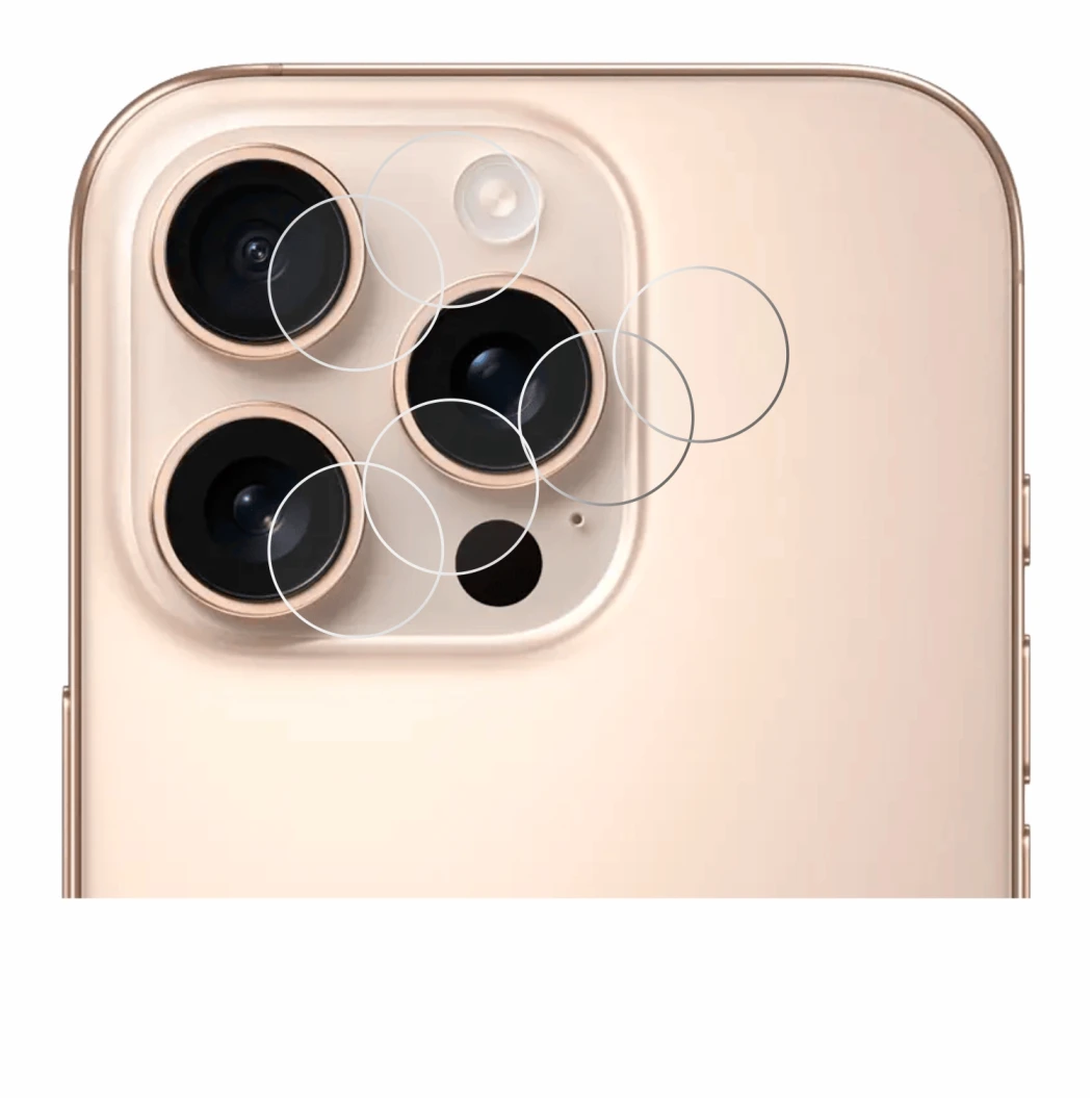 Image de l'appareil Apple iPhone 16 Pro (Caméra UNIQUEMENT) avec une grande variété de protections d'écran.
