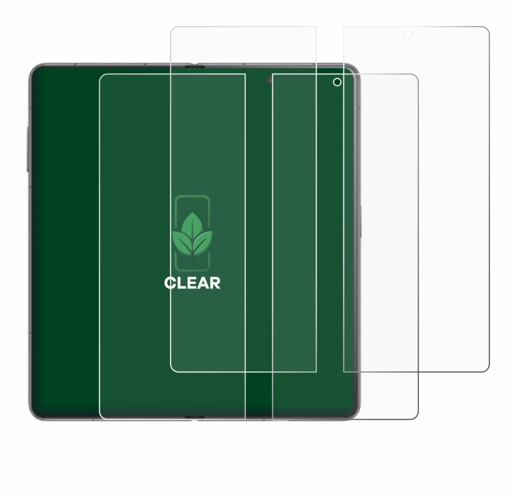 Image de l'appareil Honor Magic V3 (inneres Display) avec une grande variété de protections d'écran.