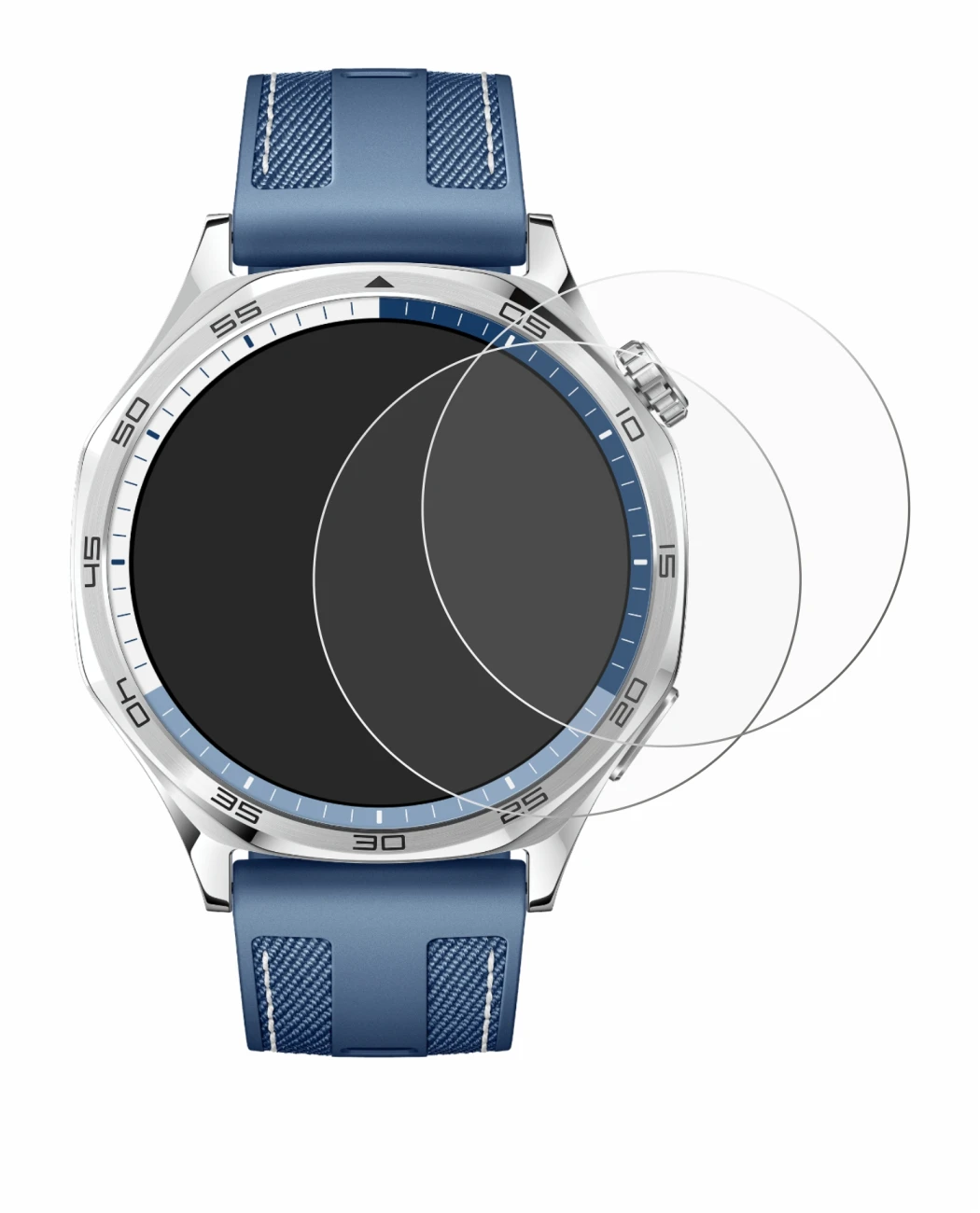 Image de l'appareil Huawei Watch GT 5 (46 mm) avec une grande variété de protections d'écran.