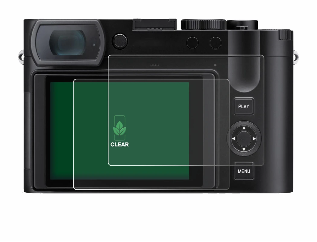 Image de l'appareil Leica Q3 43 avec une grande variété de protections d'écran.