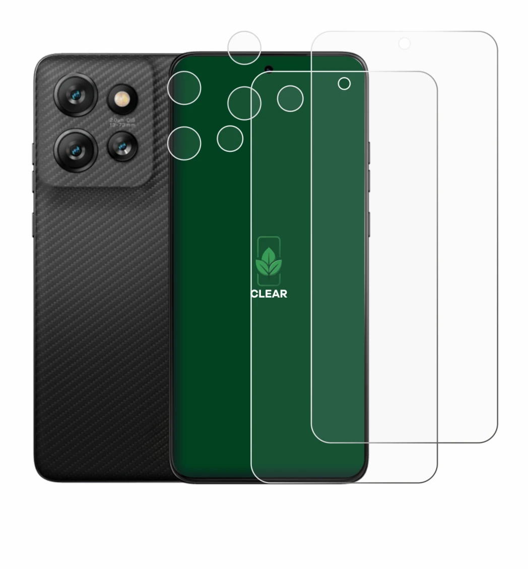 Image de l'appareil Motorola ThinkPhone 25 (Avant+Caméra) avec une grande variété de protections d'écran.